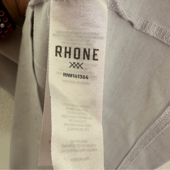 Rhone Element Standard Fit Crewneck Short Sleeve Slate White Pima Tee Size Small - Picture 5 of 9
